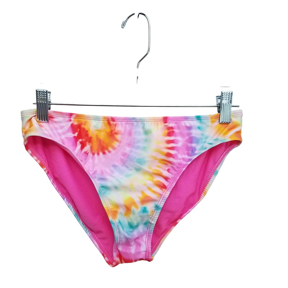 Wonder Nation Girls XL ( 14-16) Swimsuit Bottoms Tie Dye Pink Bikini Bottom XL